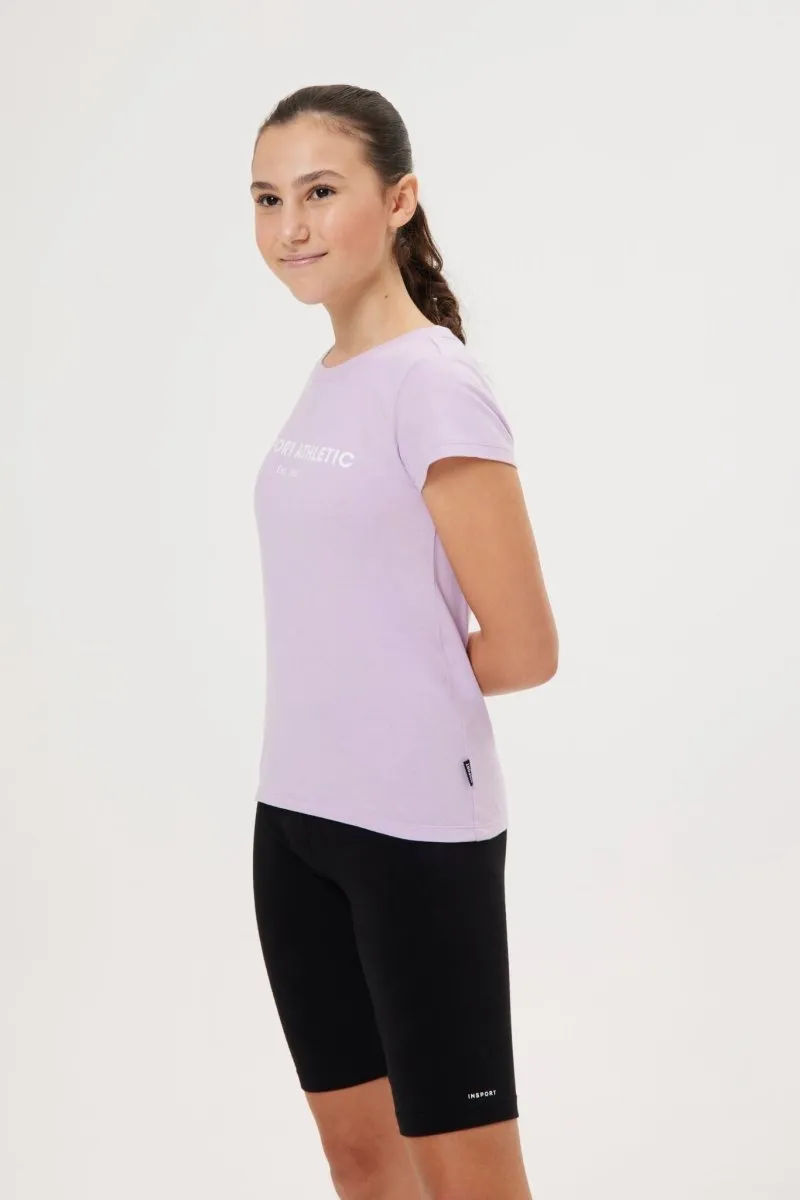 INSPORT JUNIOR EVIE ORCHID TEE - Kids' Orchid Tee by INSPORT Junior.