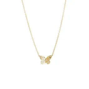 Jardin Butterfly Necklace with Diamond Accent