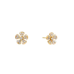 Jardin Diamond Flower Earrings