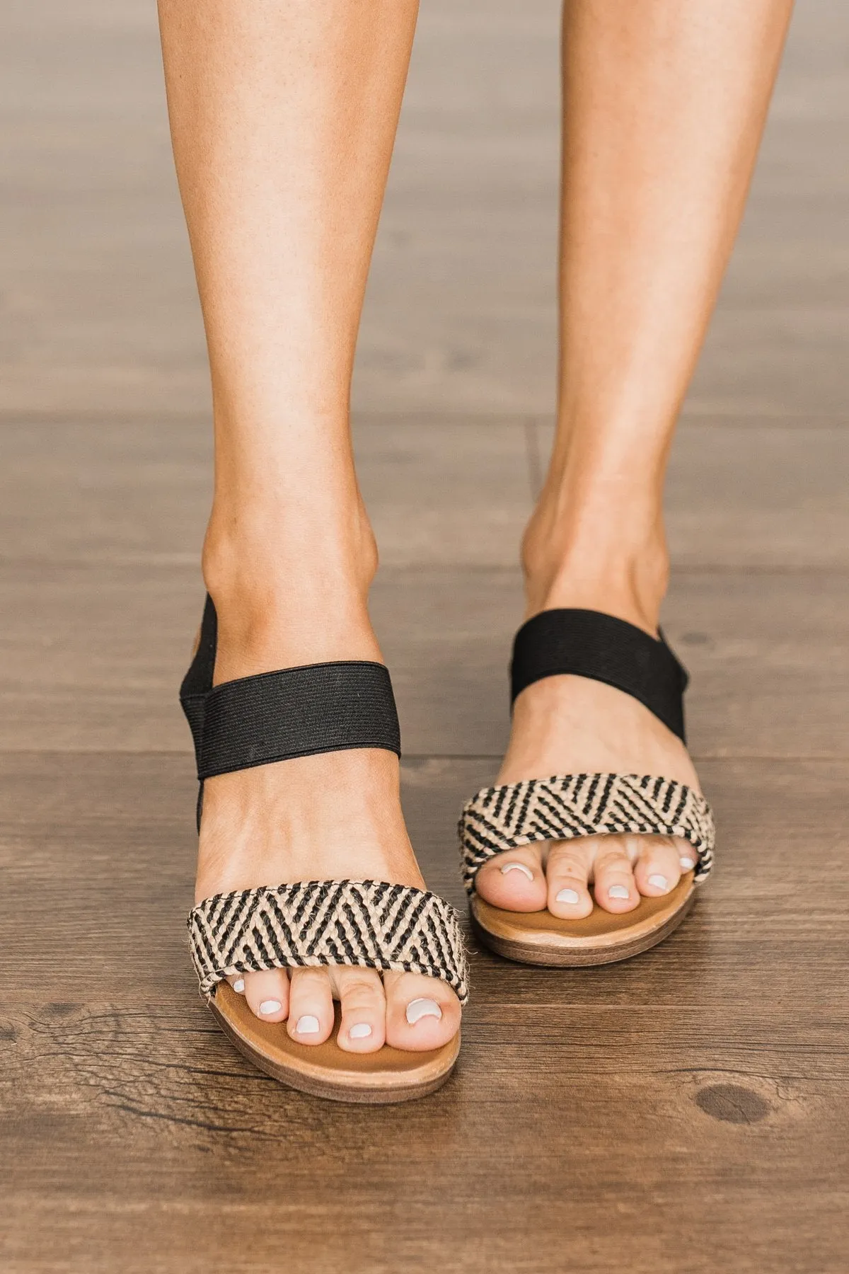 Jellypop Kegan Sandals- Black Natural