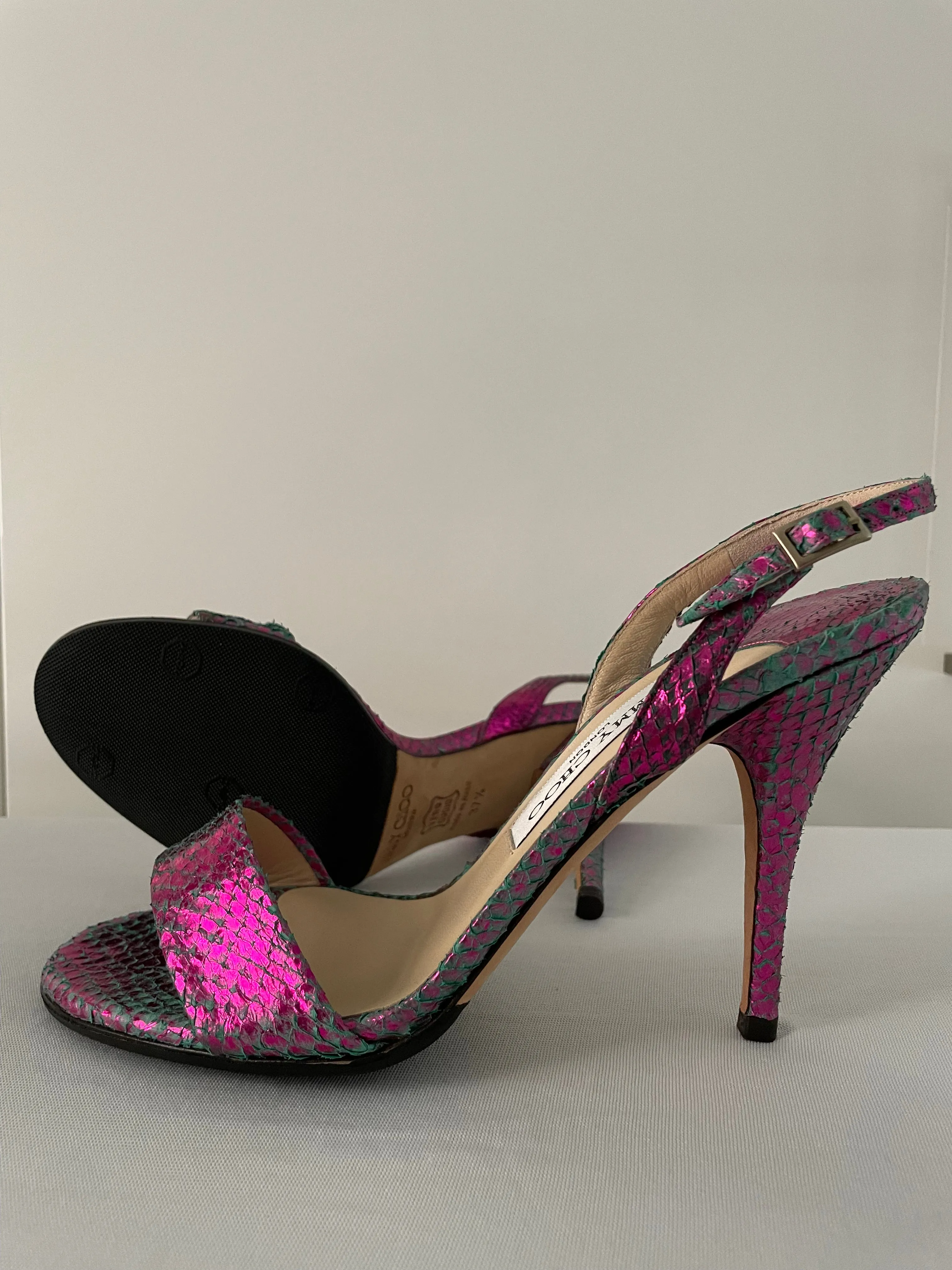 Jimmy Choo Neon Fish Aeon Slingbacks