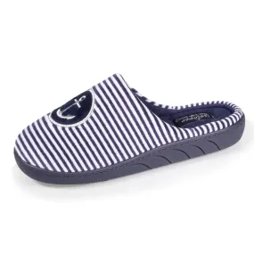 Junior Striped Mule Slippers.