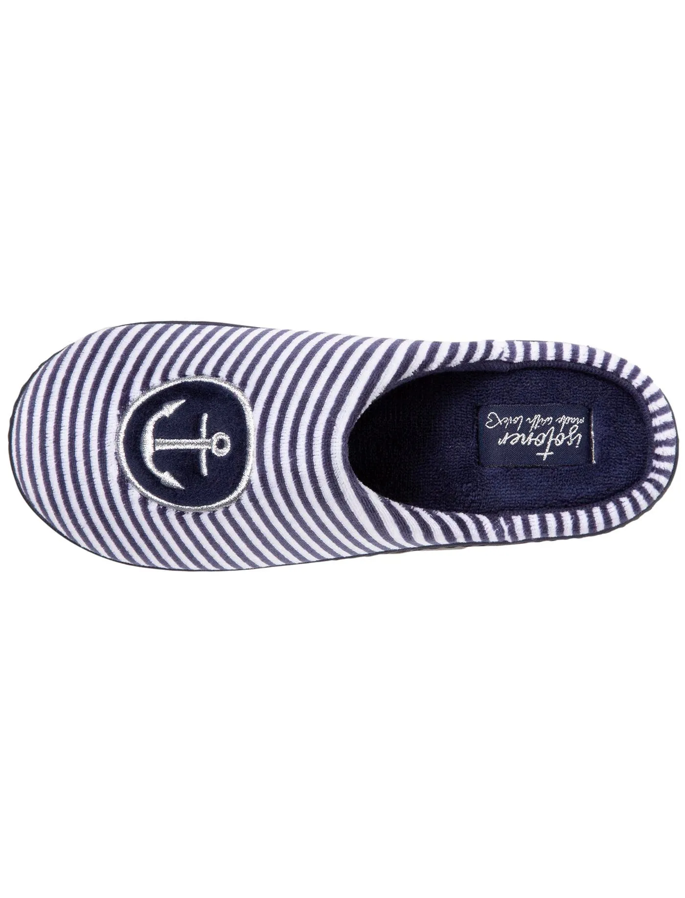 Junior Striped Mule Slippers.