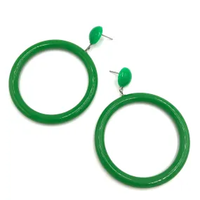 Kelly Go Go Hoop Donut Drop Earrings