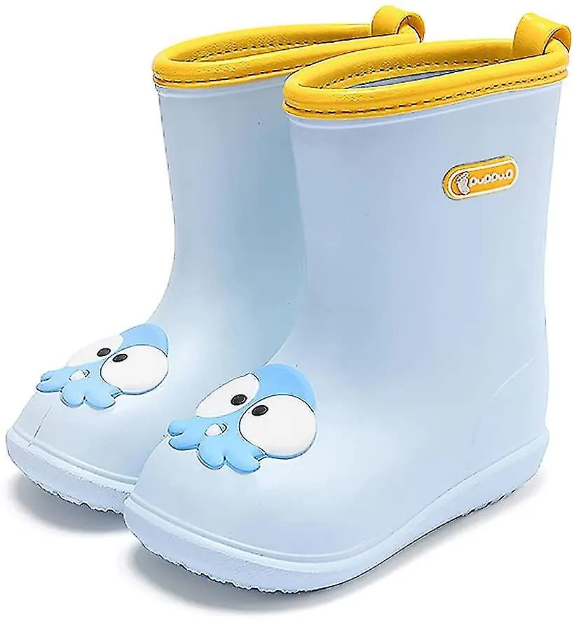 Kids Rain Boots | Blue Wellington Boots for Boys and Girls | Lightweight and Waterproof