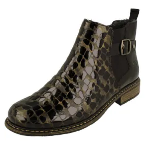 Ladies Rieker Ankle Boots Z4965