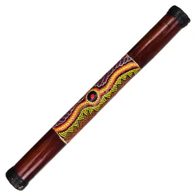 Large Brown Painted Rainstick