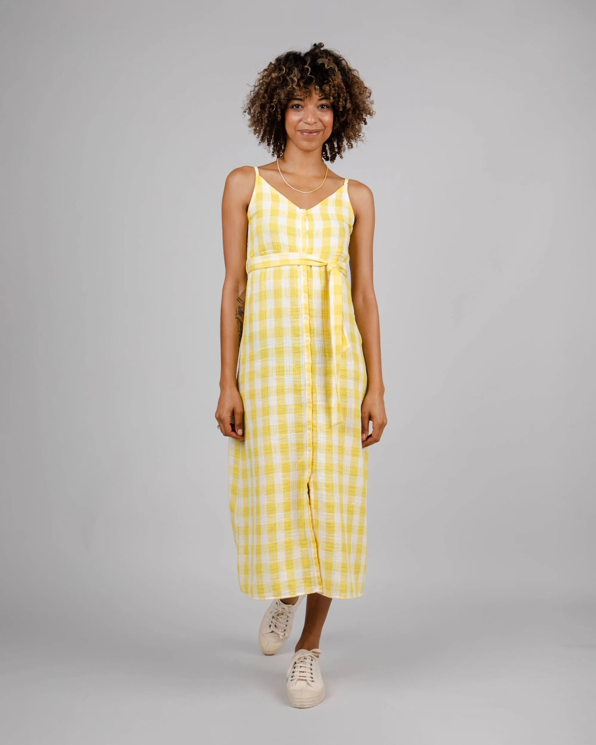 Lemon Lorena Strap Dress