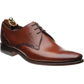 LOAKE Hannibal Chestnut Calf Derby Brogue Shoe