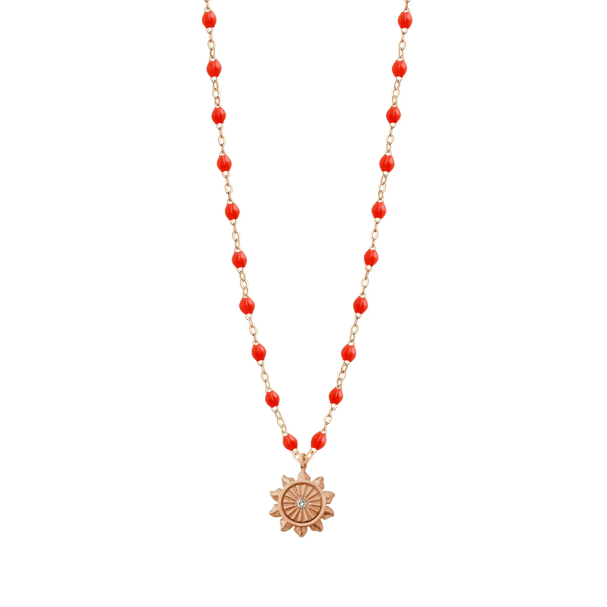 Lucky Sun Coral Diamond Necklace, Rose Gold, 16.5 - Shop Now!