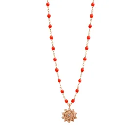 Lucky Sun Coral Diamond Necklace, Rose Gold, 16.5 - Shop Now!