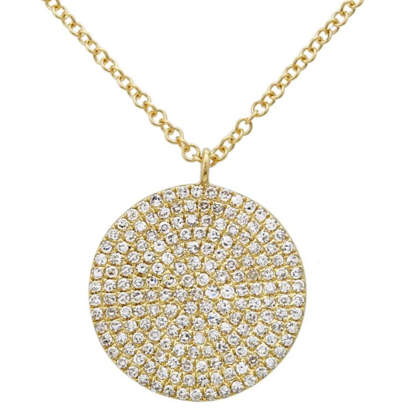 LUNA Diamond DISC Necklaces