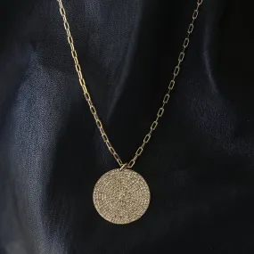 LUNA Diamond DISC Necklaces