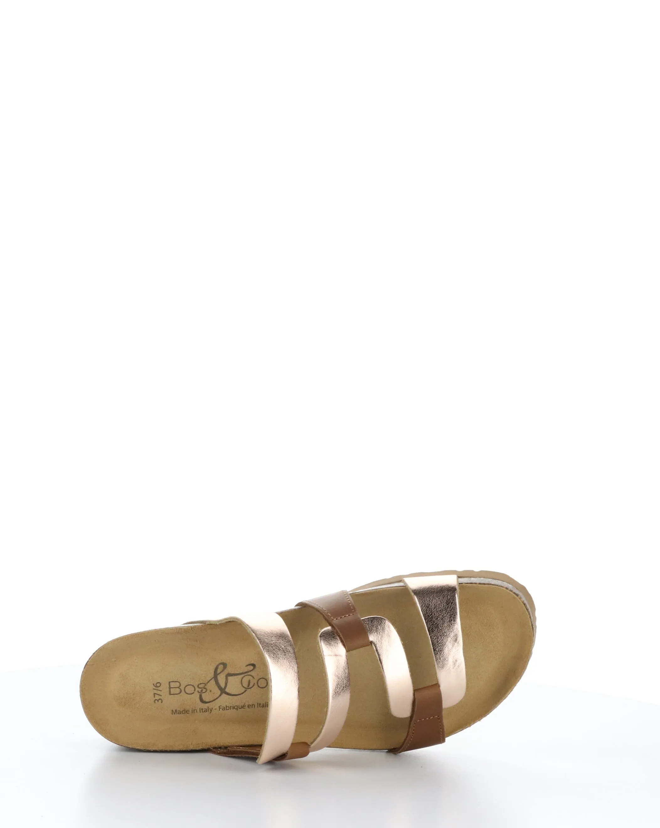 Luzzi brand pink slip-on sandals