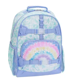 Mackenzie Aqua Rainbow Bright Tie-Dye Backpacks Aqua - Large