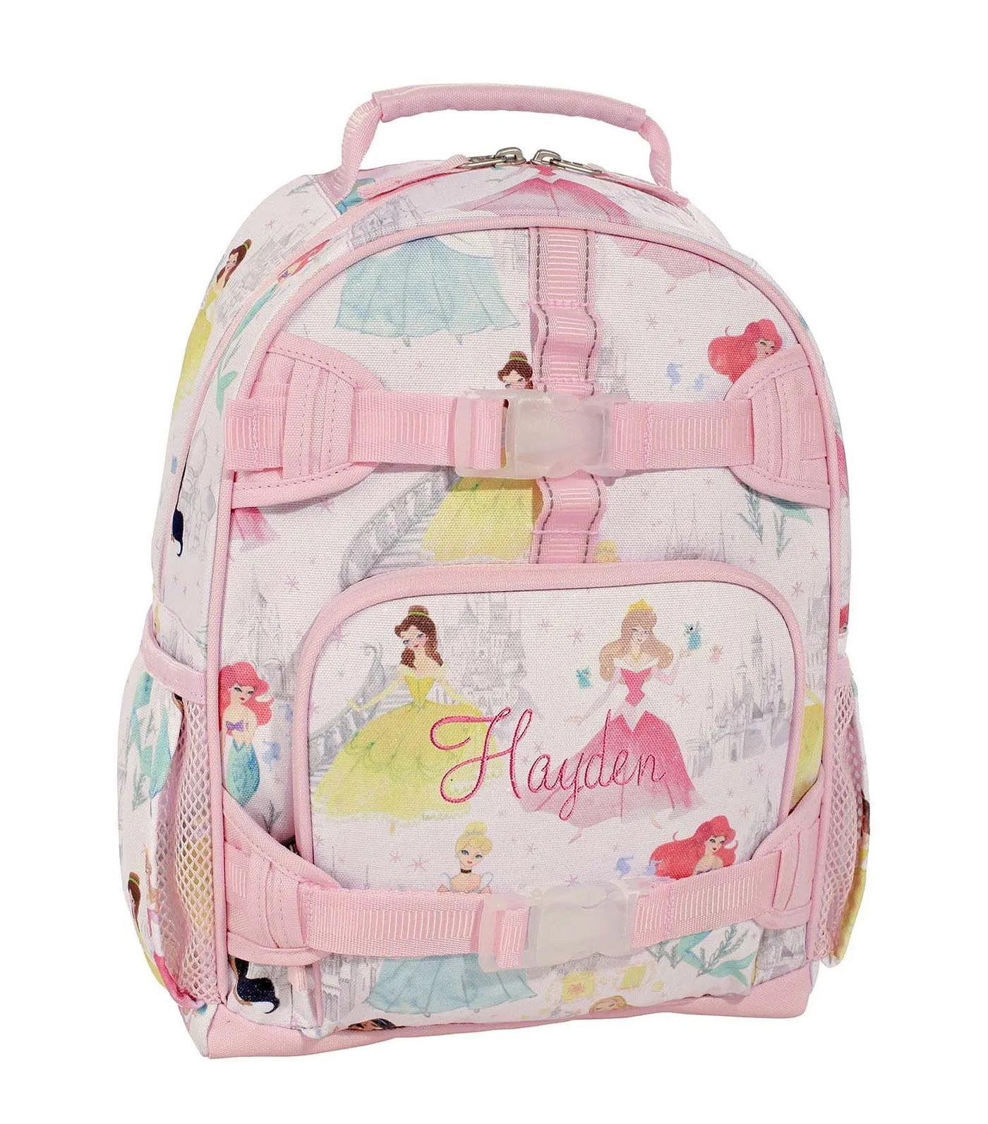 Mackenzie Disney Princess Castle Shimmer Backpacks Pink - Small