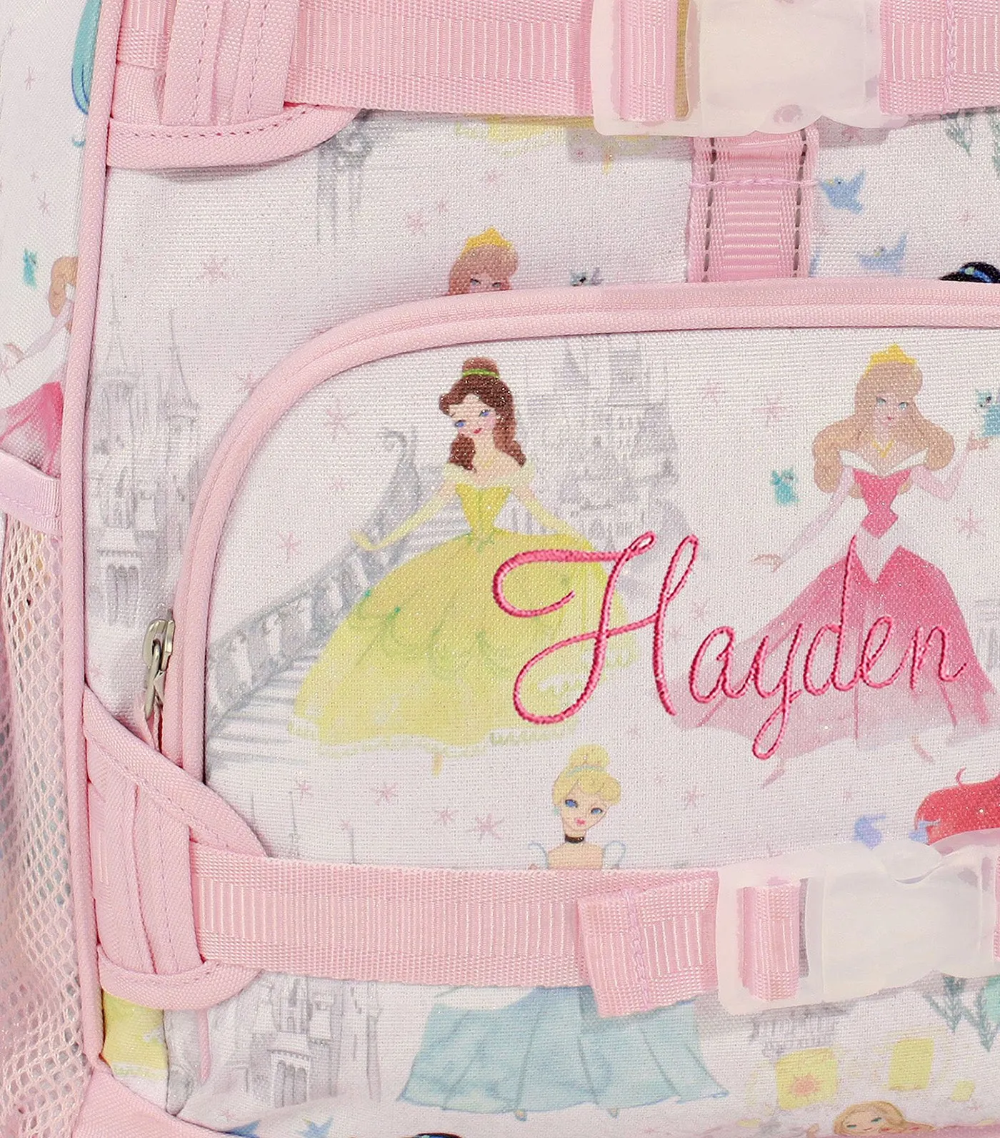 Mackenzie Disney Princess Castle Shimmer Backpacks Pink - Small