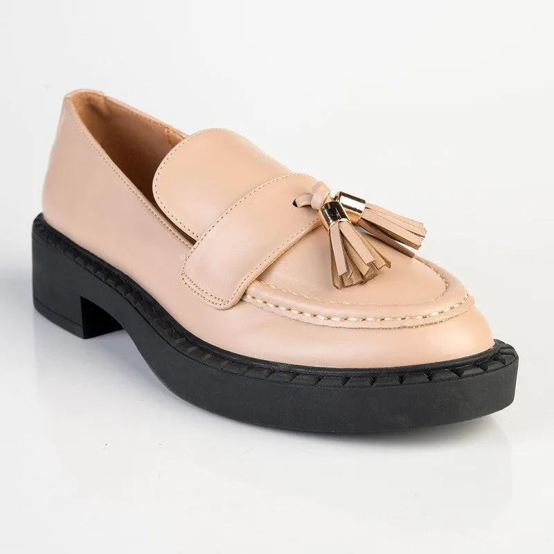 Madison Emily Tassel Brogue - Nude