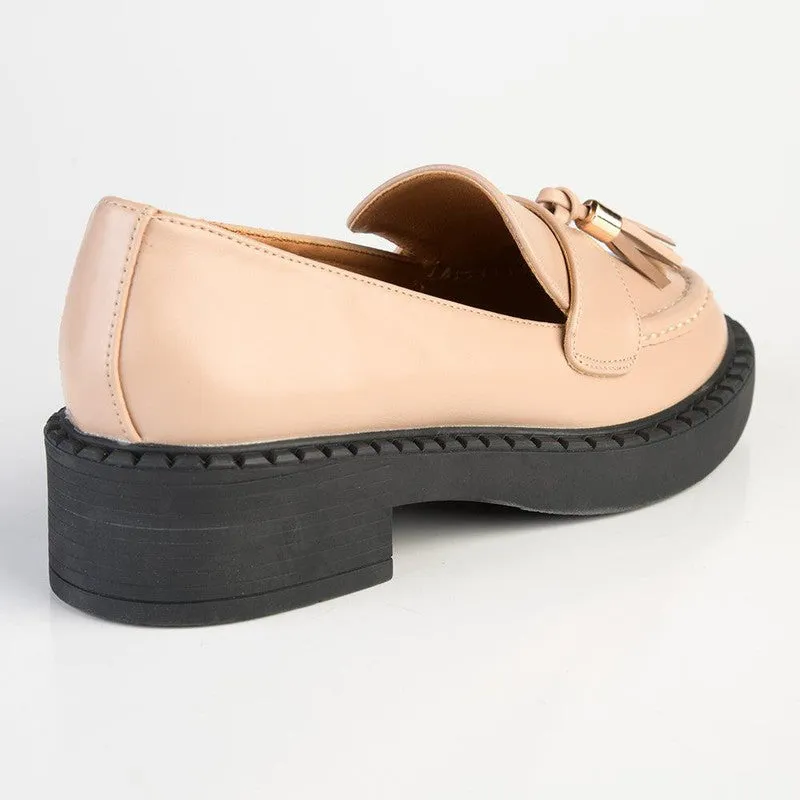 Madison Emily Tassel Brogue - Nude