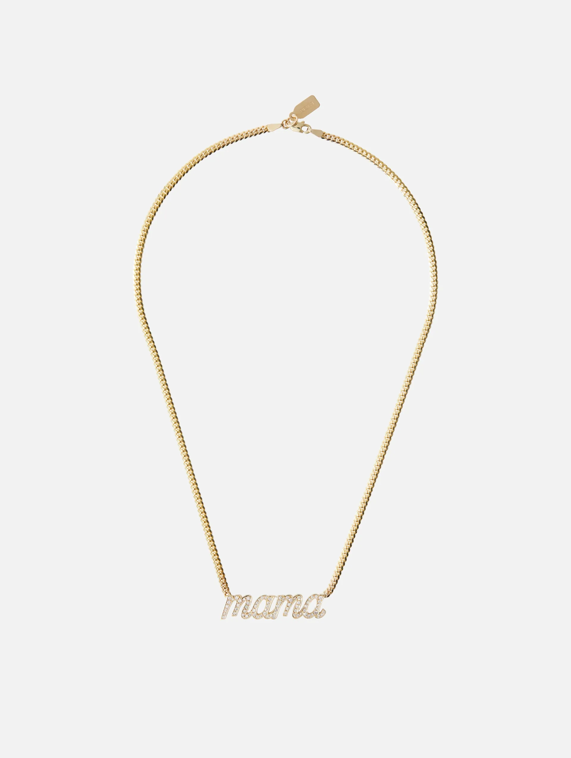 Mama Large Diamond Necklace for La Firma Brand