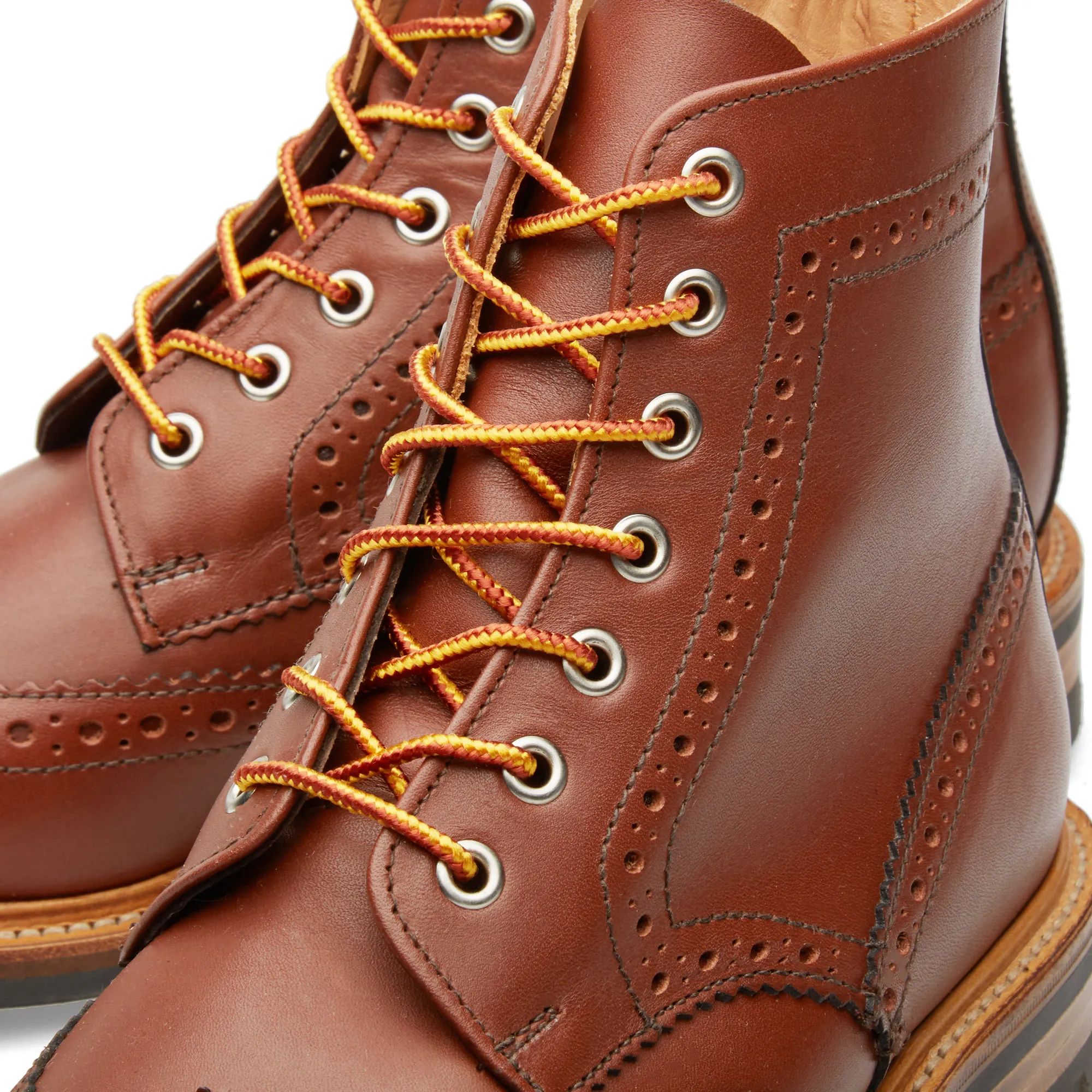 Mark McNairy Commando Sole Brogue BootTan Waxy