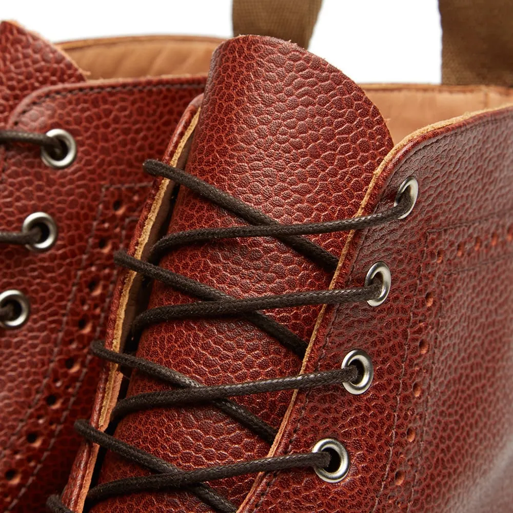 Mark McNairy Golden Tan Brogue Boot - Army Grain