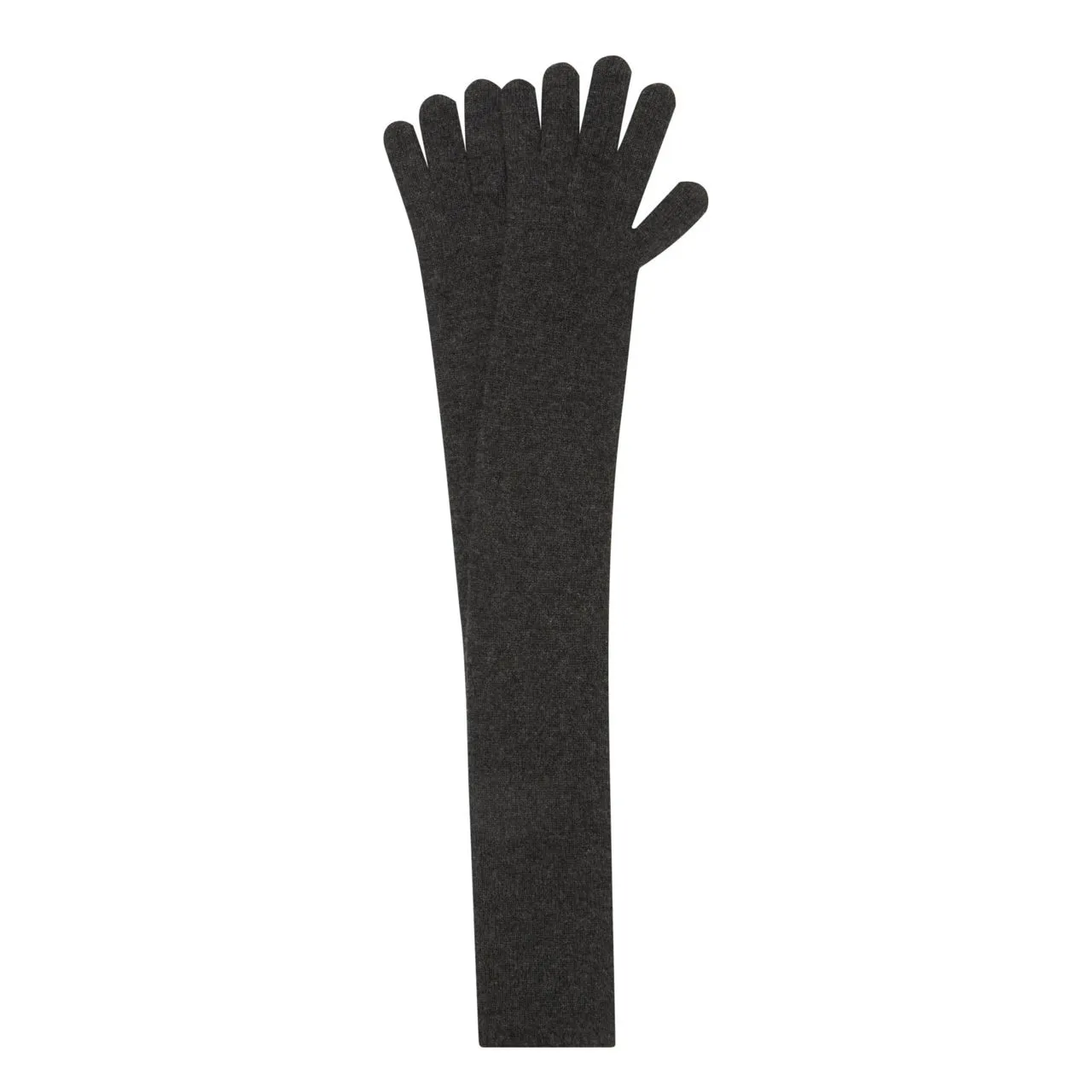 MAX MARA Timor Long Cashmere Gloves - Dark Grey