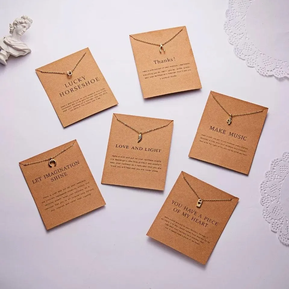 Meaningful Jewelry Gifts - Necklaces with Meaning Cards (Multiple Variants)