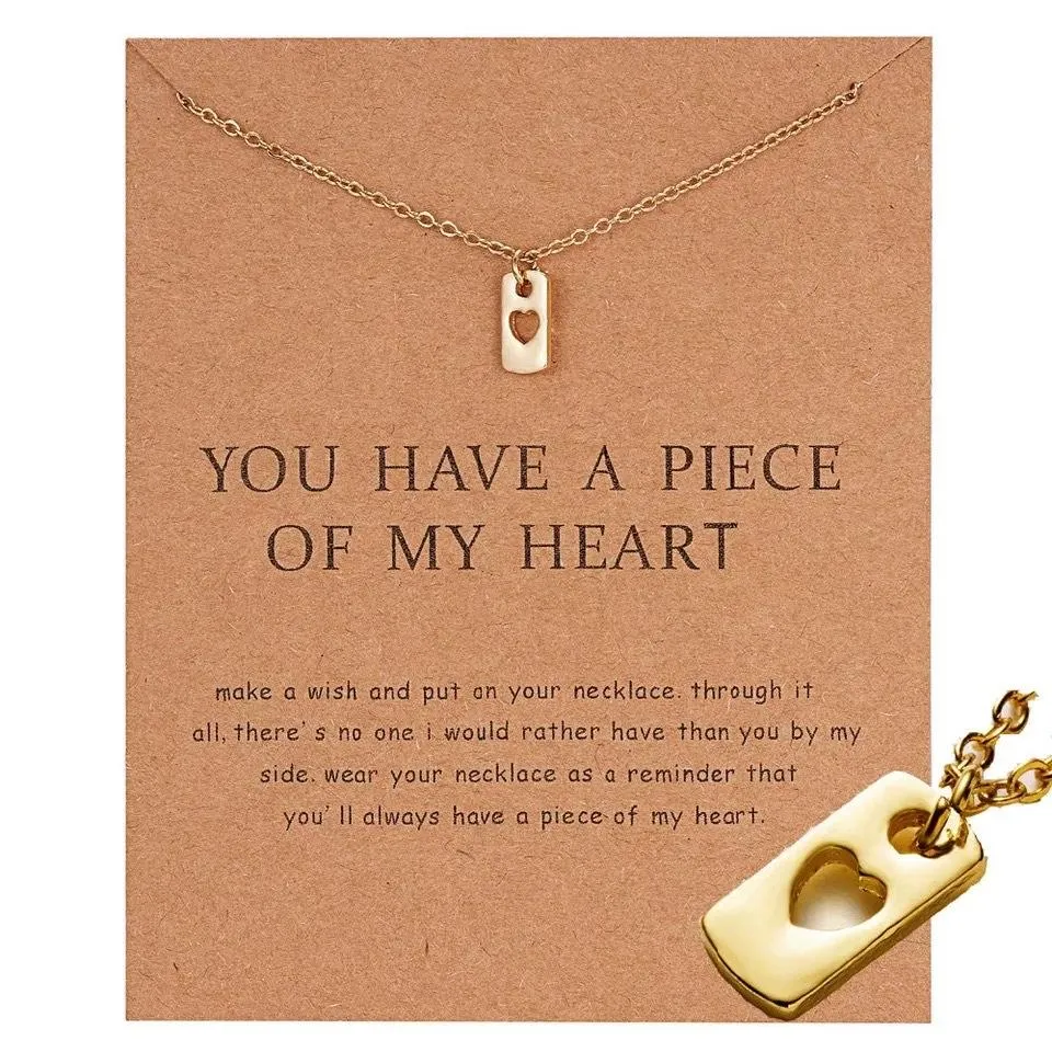 Meaningful Jewelry Gifts - Necklaces with Meaning Cards (Multiple Variants)