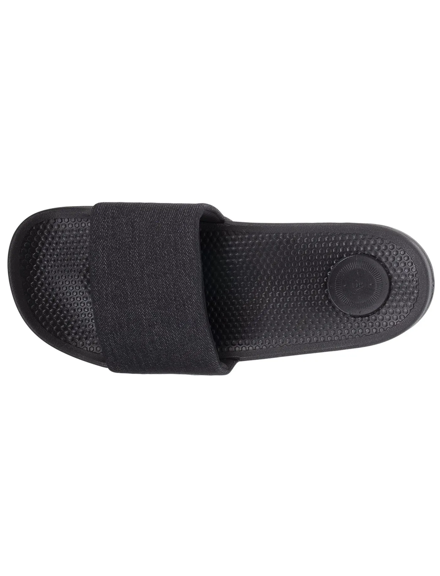 Men's black flip-flops with headband