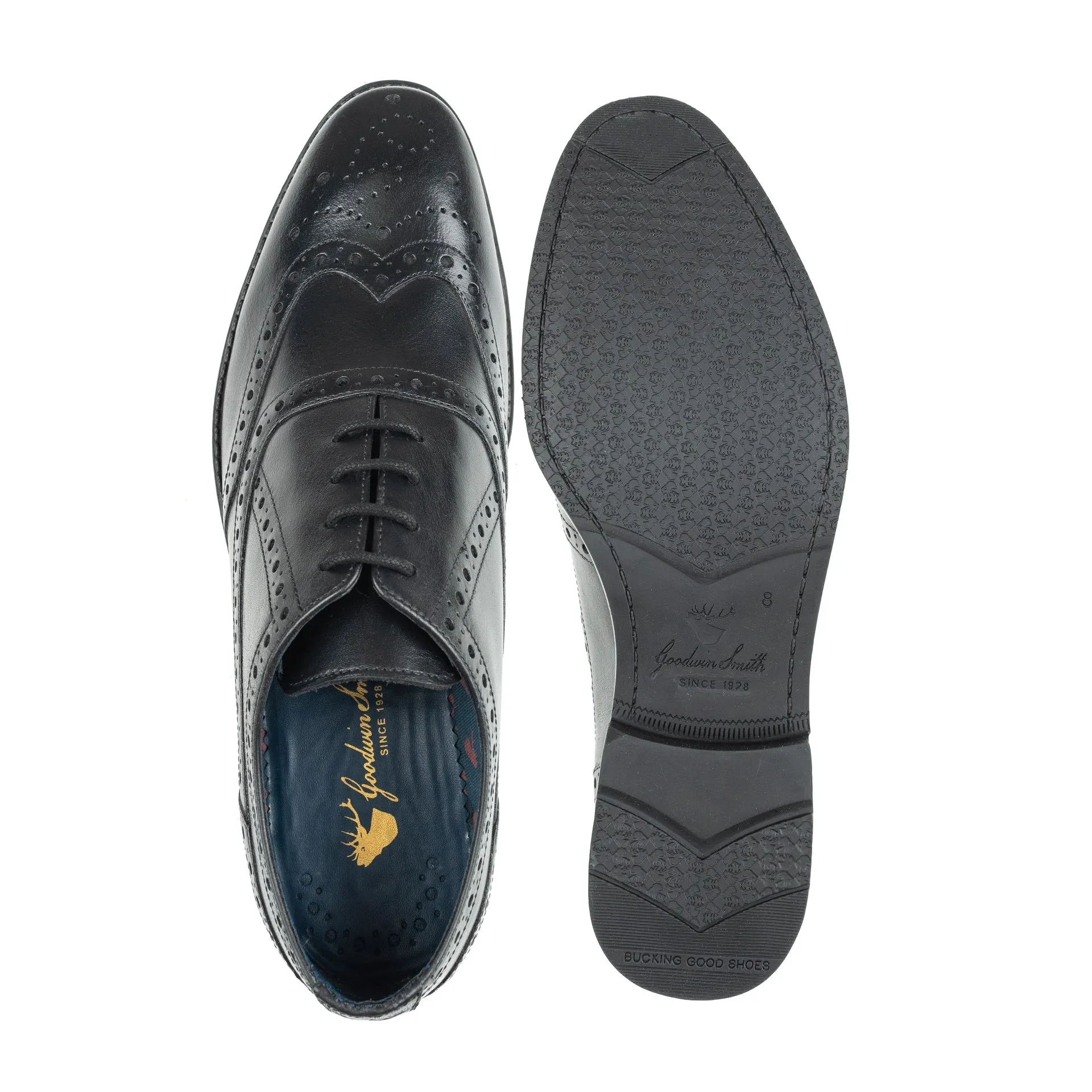 Men's Black Hackney Oxford Brogue