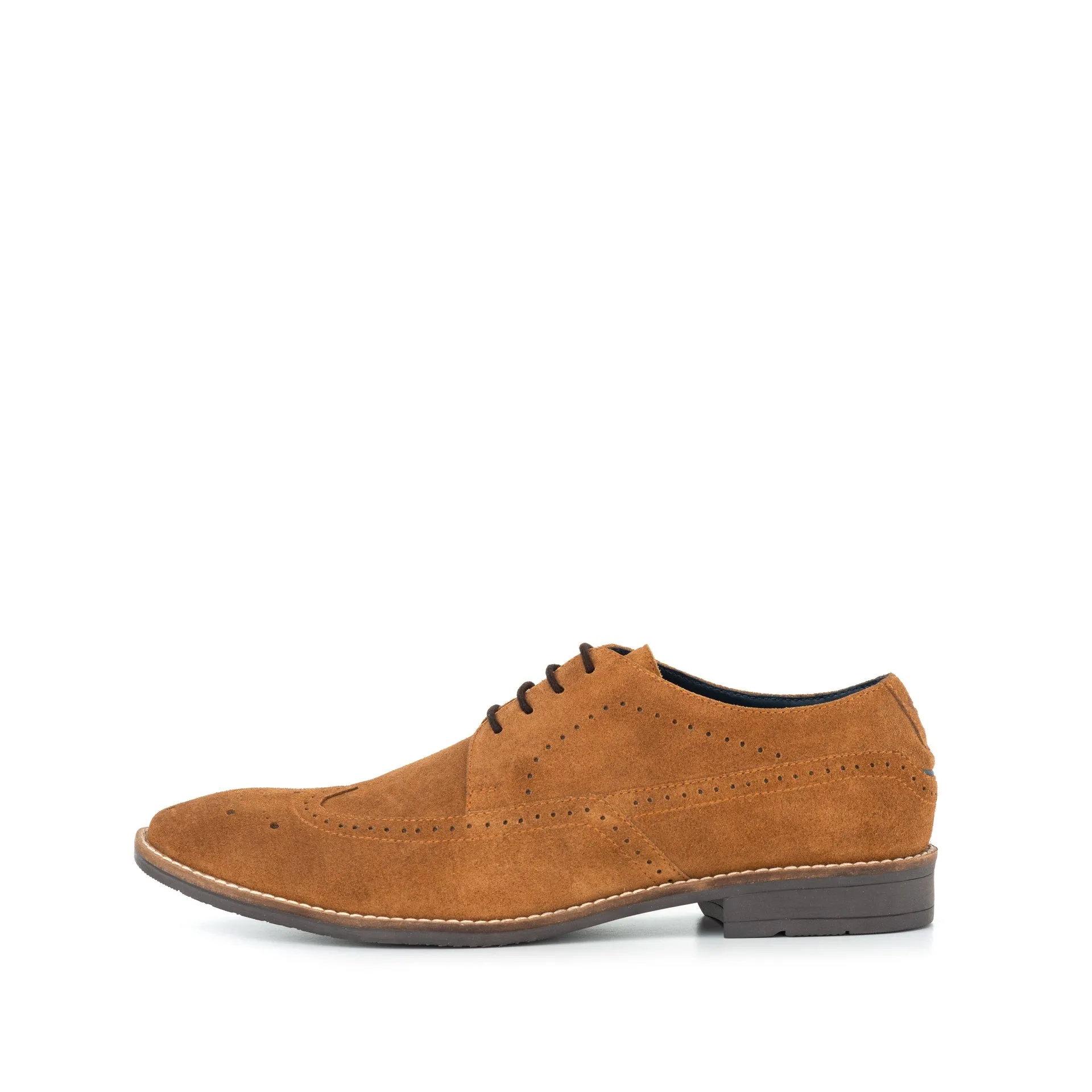 Men's Hounslow Tan Suede Derby Brogue