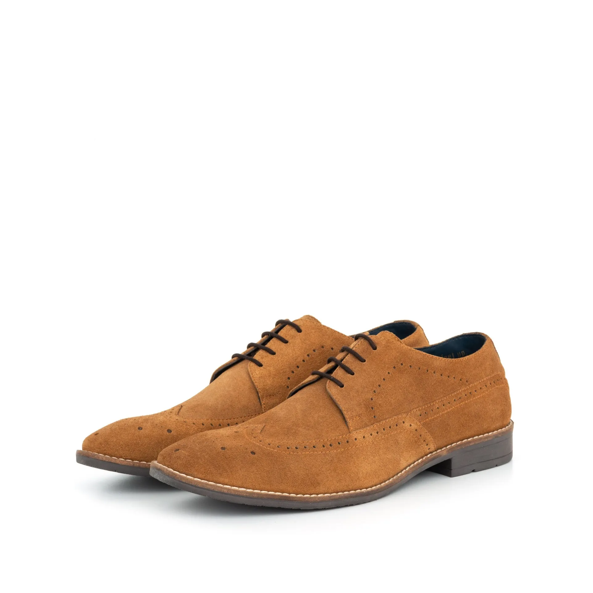 Men's Hounslow Tan Suede Derby Brogue