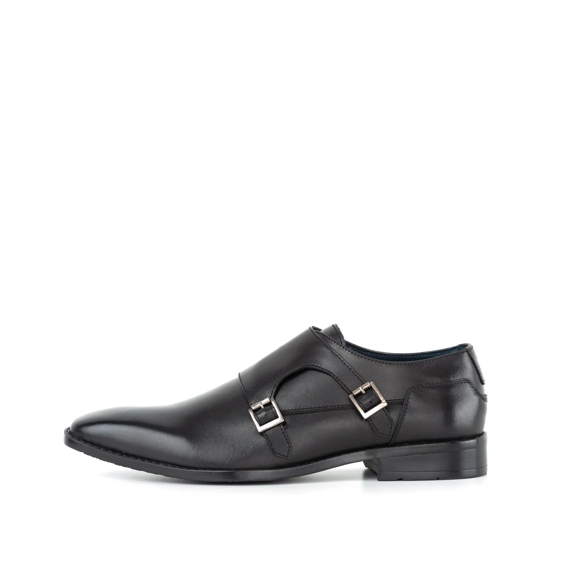 Men's Knightsbridge Black Monk Strap