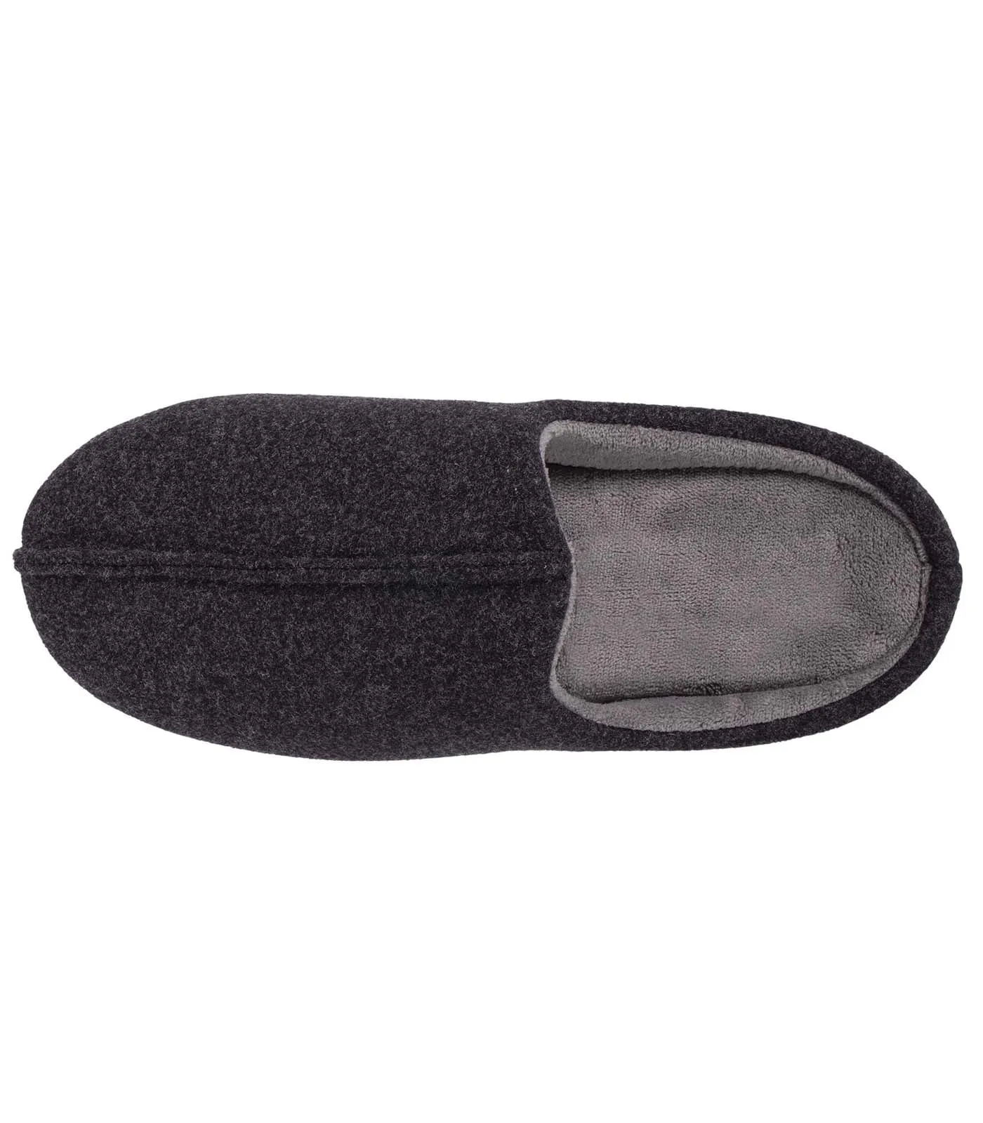 Men's Navy Melange Felt Slippers