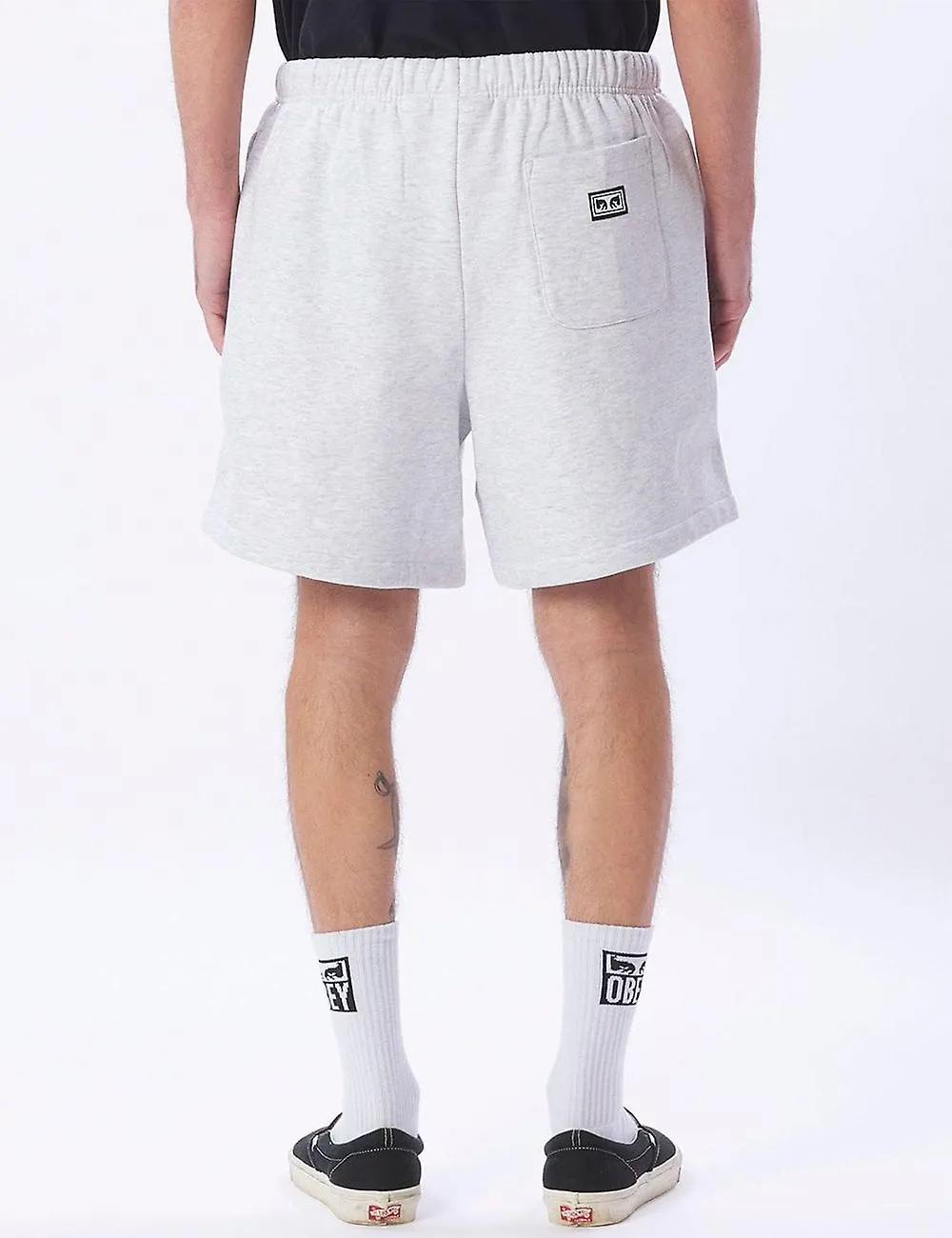 Men's Obey Clothing Established Sweat Shorts - Ash Grey