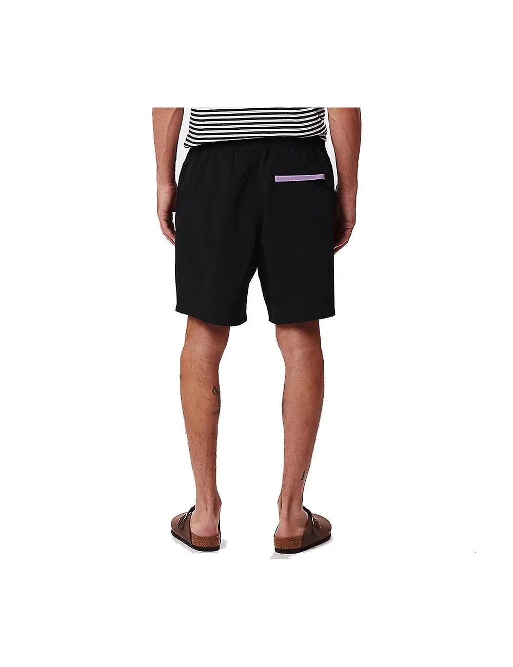 Men's Obey Track Shorts - Black