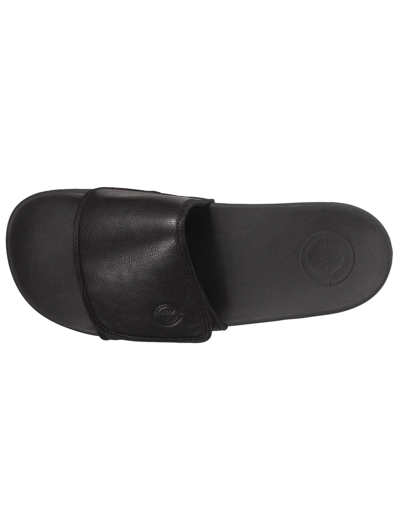 Men's velcro black mule slippers