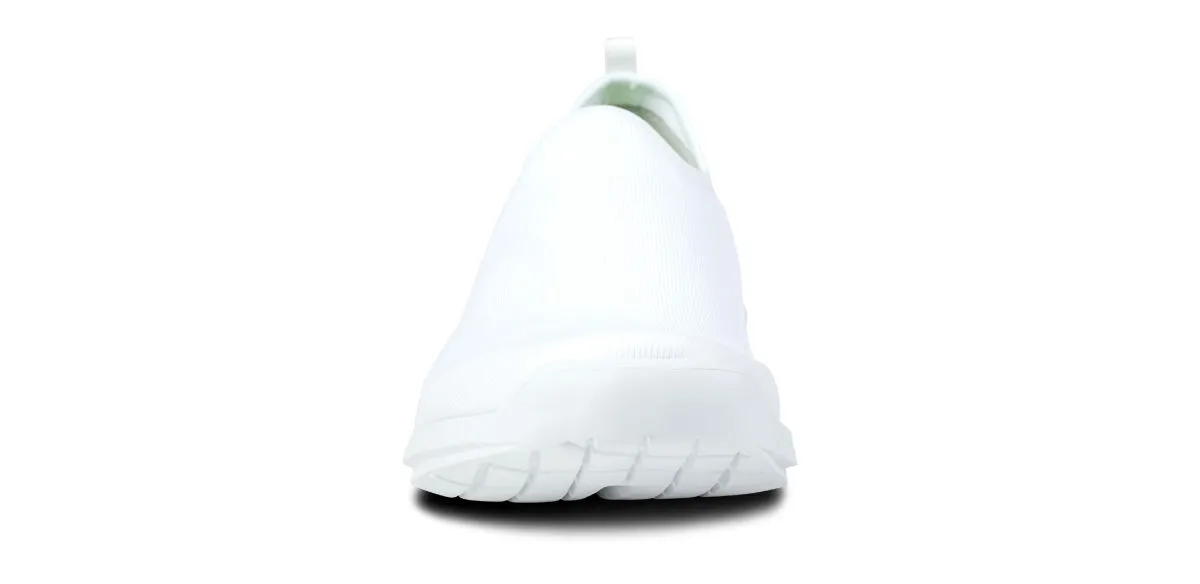 Men's white sport shoe with low profile - OOmg.