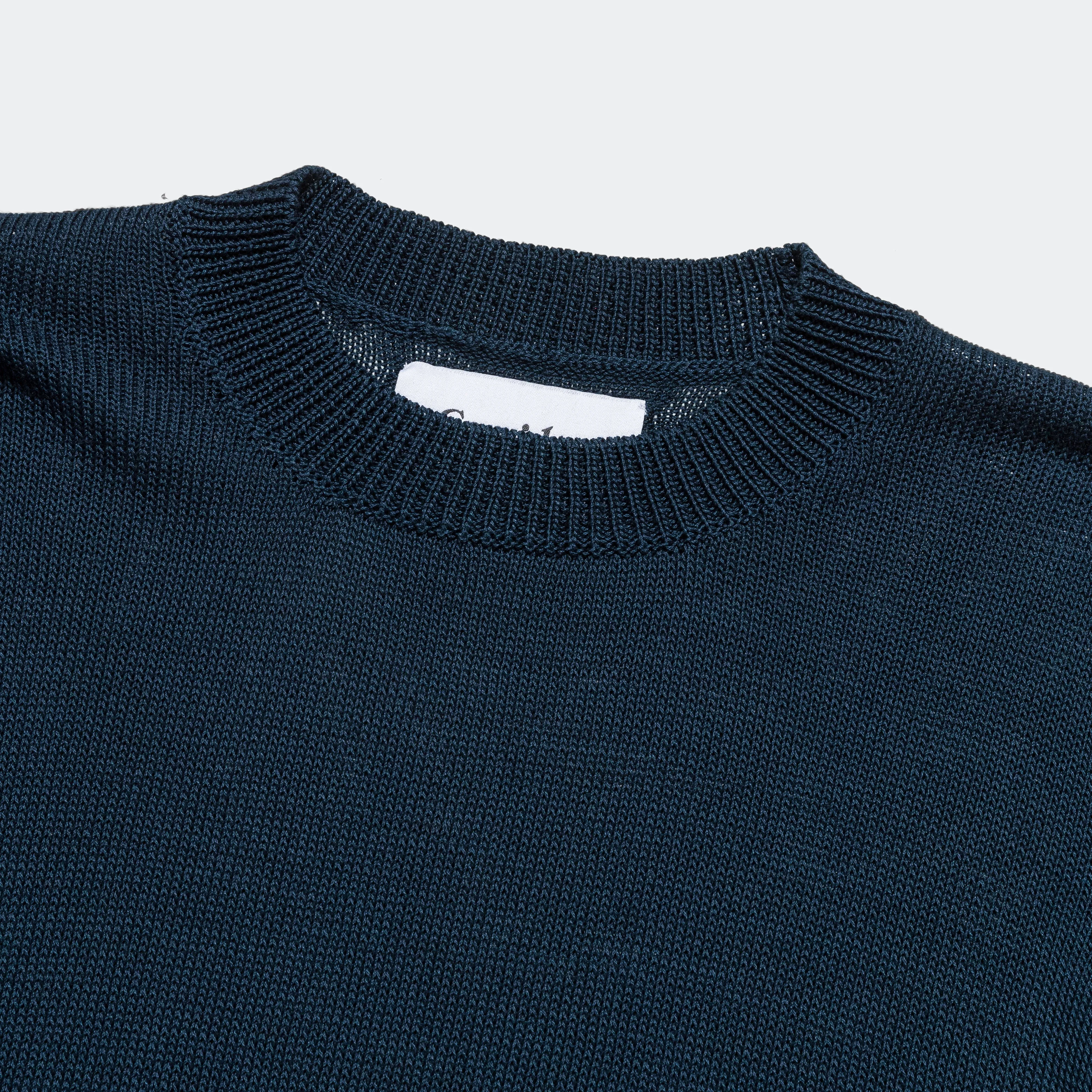 Midnight Navy Basque Crewneck