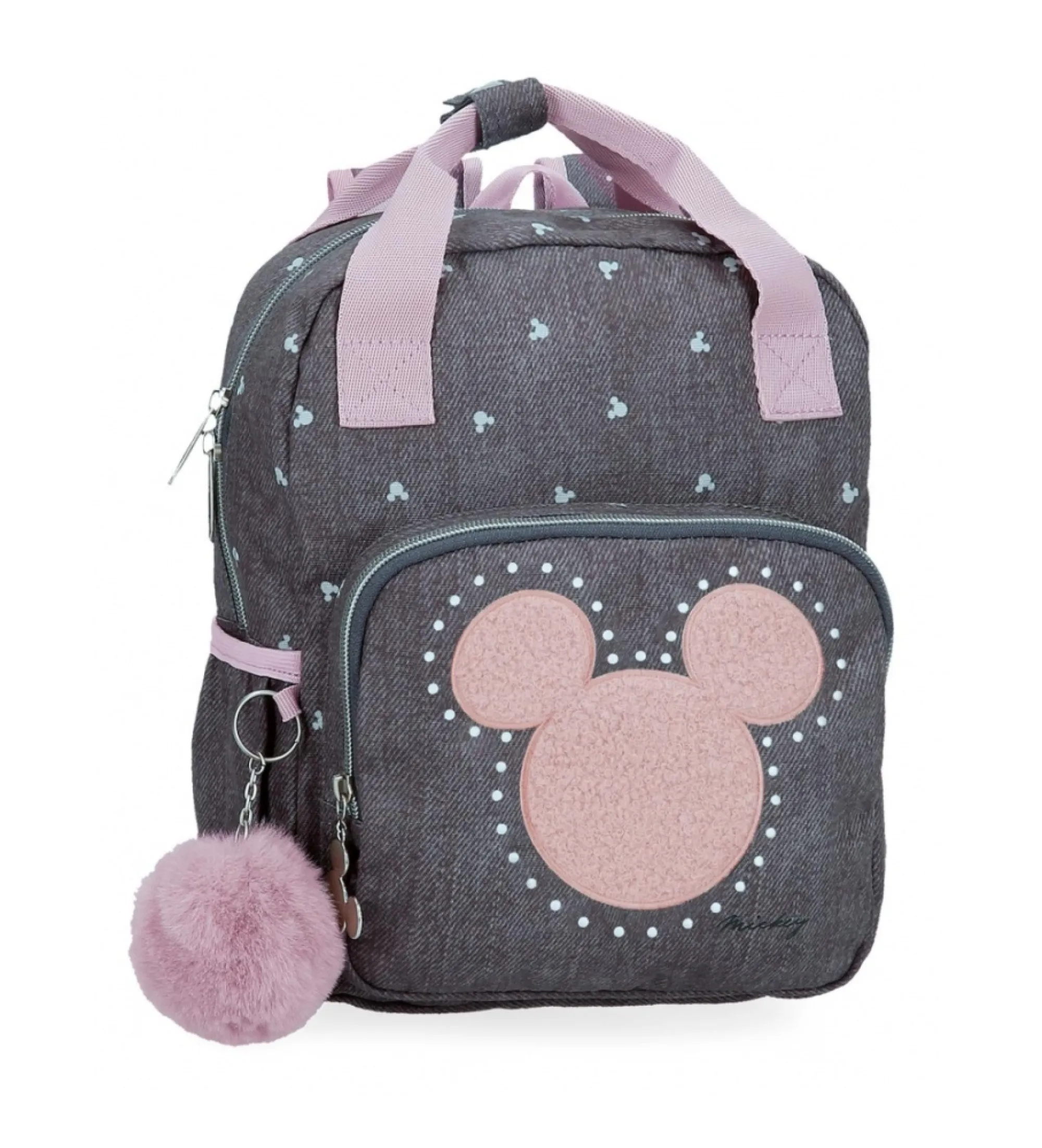 Mochila Mickey Studs 28 cm antracita