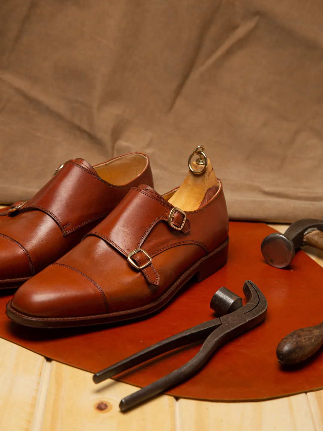 Monk Double Strap 767 Tan