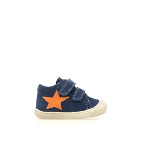 NATURINO KOLDE Velcro bottillons - Azur Orange.