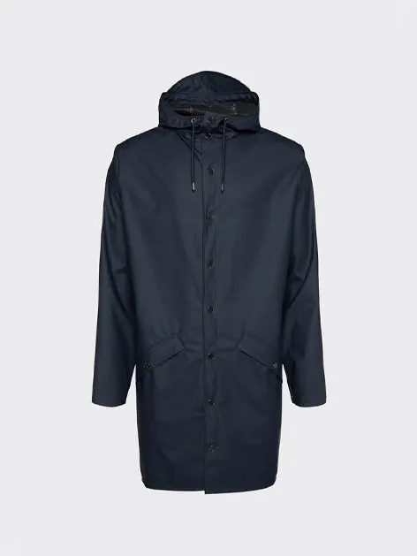 Navy Rain Long Jacket