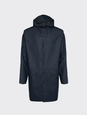 Navy Rain Long Jacket