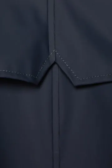 Navy Rain Long Jacket