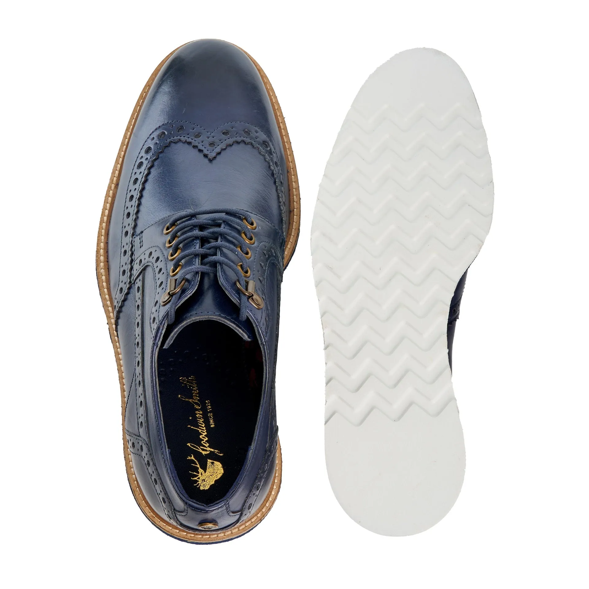 Navy Wedge Brogue - Ripley 3.0