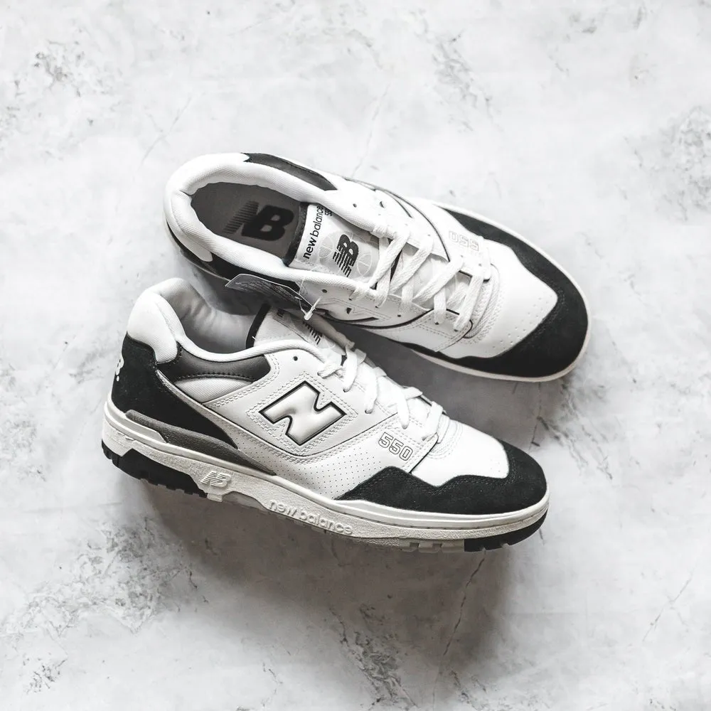 New Balance 550 White Black Rain Cloud - Buy Now