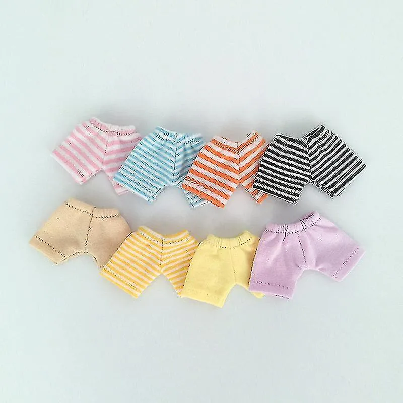 New Stripe Short Pants for OB11 Dolls - Basic Casual and Cute Clothing Tro