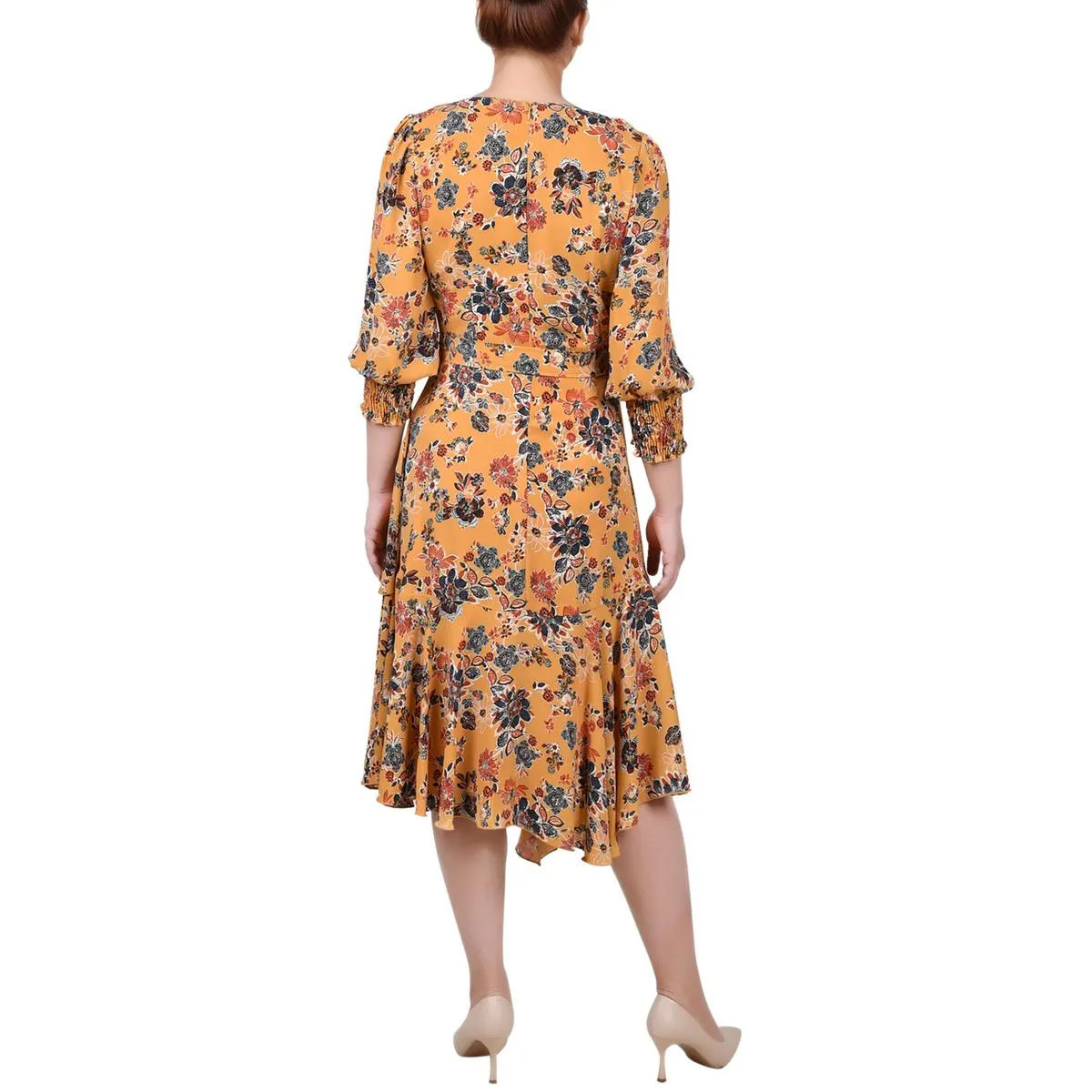 NY Collection Petite Floral Midi Dress